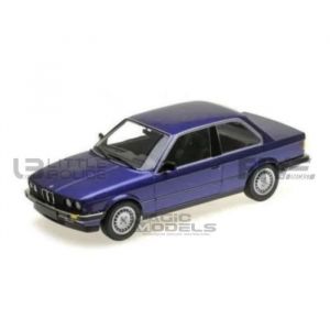 Minichamps Voiture Miniature de Collection 1/18 - BMW 323i (E30) - Blanc et Bleu - 1982