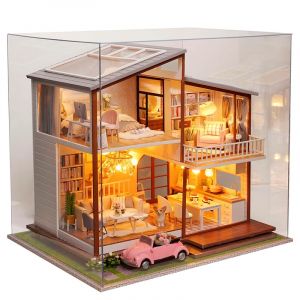 Dam Maison temps lent. Maquette 3d r&eacute;aliste avec de grands d&eacute;tails.