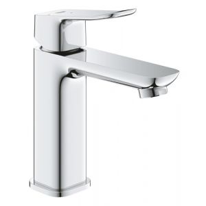 Grohe Dice Mitigeur monocommande Lavabo Taille M (Robinet pour Lavabo de Salle de bain, Avec bonde clic clac, facile &agrave; installer avec QuickTool inclus), Chrome, 1018360000