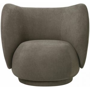 Ferm Living Fauteuil Rico Lounge - marron (Brushed)