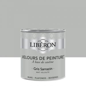 Liberon Peinture gris sarrazin mur, boiserie, radiateur velours 0.5 l