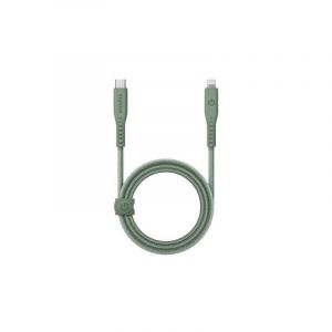 Uniq Cable Fast Charge 3A Flow USB-C / Lightning - 1.5 m - Couleur : Vert