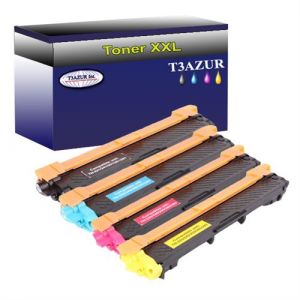 T3Azur 4 Toners Laser compatibles pour Brot r HL3150CDW, HL3152CDW, TN241, TN245 T3AZUR