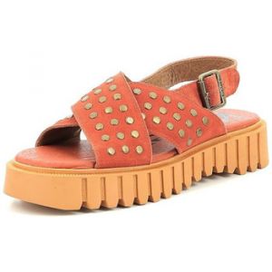 Kickers Sandales Cuir Kick Fact Orange - Couleur Orange - Taille 38