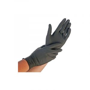 Hygonorm safe fit boîte de 200 gants en nitrile non poudrés noir xl Franz Mensch 261008