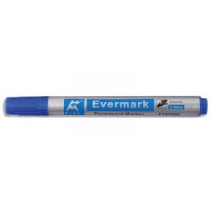 1er Prix Marqueur permanent pointe ogive - corps plastique - encre bleue à base d'alcool