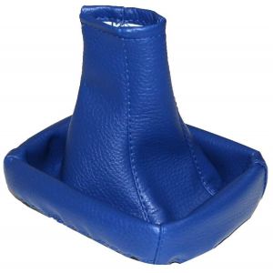 Aerzetix Soufflet De Levier De Vitesse En Simili Cuir Bleu Pour Peugeot 206/306/406