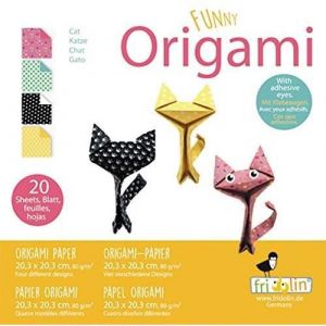 Fridolin origami Catkins pli 20 x 20 cm 20 pièces multicolore