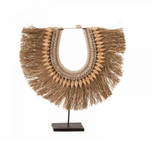 Image de Statue Déco en Bois "Collier Dora" 45cm Naturel Prix