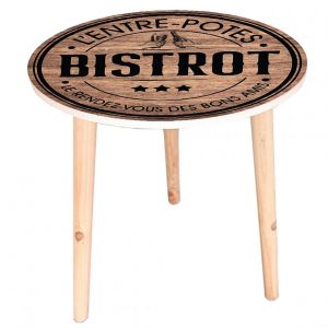 Rétro Out Of The Blue Table d'appoint Motif BISTROT