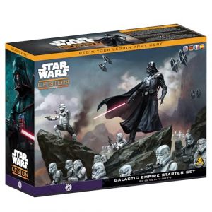 Asmod&eacute;e Star Wars: Legion &ndash; Bo&icirc;te de D&eacute;marrage Empire Galactique - AMG - Jeu de Figurines Strat&eacute;gique - Starter Set incluant Dark Vador - 14 + - 2 Joueurs - Version Multilingue -