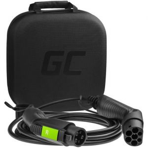 Image de Green Cell Câble de Charge GC Type 1 pour Voitures électriques EV PHEV - 3,6 KW - 16 A - Type 1 vers Type 2 - 5 mètres - 1 Phase