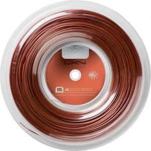 Luxilon Wilson Corde de Raquette de Tennis 4G, Rouleau 200 m, Desert Bronze, Noir, 1,25 mm,