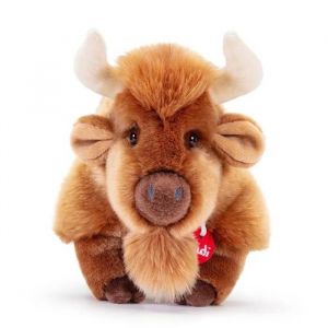 Trudi Sevi Bison Rocky Animaux Ferme en Peluche, Cadeau Anniversaire ou No&euml;l | 29x17x25cm Taille M | Classiques Ferme | Mod&egrave;le 69473