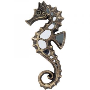 Signes Grimalt D&eacute;coration murale hippocampe pour la maison, figurine de marin en r&eacute;sine, design contemporain