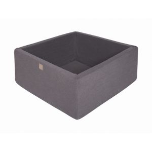 Piscine sèche carrée pour enfants 90x90x40 sans balle Coton Gris foncé