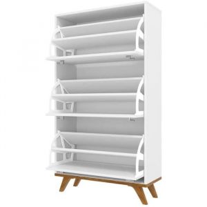 Mobilier1 - Armoire à chaussures Bedford B100 , 69x130x28cm, Stratifié