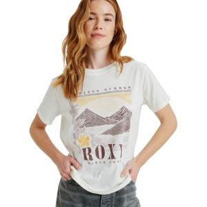 Roxy Oceanregular Poster T-Shirt marron