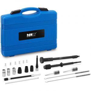 MSW Coffret De Rectification Et De Nettoyage De Puits D'injecteur Kit Puit Brosse Injecteur Outil Alésoir Siège Fraise -EGN-11