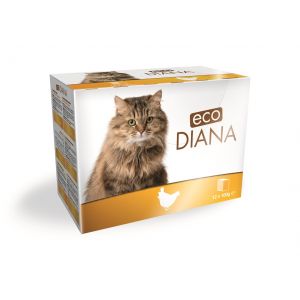 Eco diana Émincés au poulet - 12 pochons de 100 g