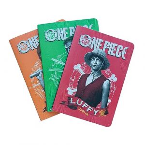 Grupo erik Lot de 3 Carnets One Piece, Netflix | Carnet de Notes A5, Notebook, Carnet de Voyage, Carnet de Recettes, Journal Intime