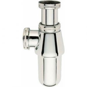 Viega Siphon de lavabo et bidet laiton 33/42 chromé grand culot