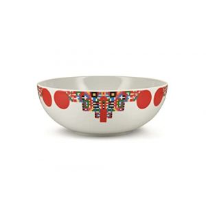 Alessi Coupe Holyhedrics / Ø 25 x H 9 cm rouge en céramique