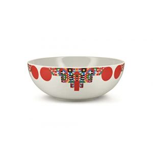 Alessi Coupe Holyhedrics / Ø 25 x H 9 cm rouge en céramique