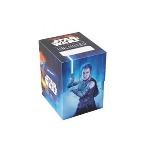 Gamegenic Star Wars Unlimited Caisse souple &ndash; Bo&icirc;te de jeu durable imprim&eacute;e en couleur et sous licence officielle, peut contenir 60 cartes &agrave; double manches, parfaite pour les JCC et LCG, design