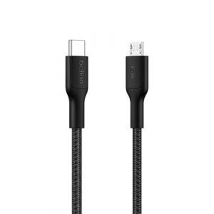 Belkin BoostCharge Pro, 1 m, USB C, Micro-USB A, Noir CAB026HQ1MBK