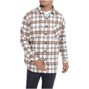 Kebello Chemise Surchemise polaire &agrave; carreaux Blanc H