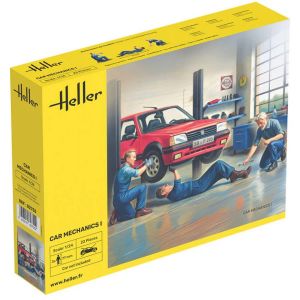 Image de Heller Maquette figurines - 3 m&eacute;caniciens automobile - kit 1 - 1/24