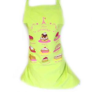 Les Tr&eacute;sors de Lily Tablier Cr&eacute;ateur 'la Patisserie Fran&ccedil;aise' Vert Pistache