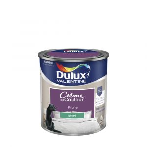 Dulux Valentine Peinture Crème De Couleur Satin Prune 0.5 L