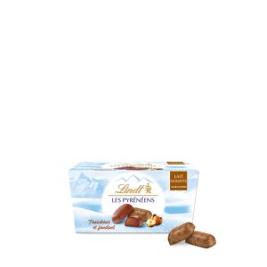 Lindt Ballotin LES PYRÉNÉENS - Chocolat au Lait Noisettes Frais et Fondant - Idéal pour Noël, 175g
