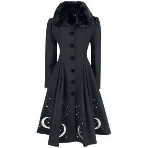 Manteaux Rockabilly de Hell Bunny - Manteau Interstellar - XS à 4XL - pour Femme - noir