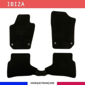Image de Tapis de voiture - Sur Mesure pour IBIZA (2008 - 2017) - 3 pi&egrave;ces - Tapis de sol antid&eacute;rapant pour automobile