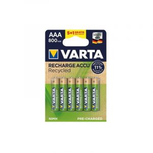 Image de Varta Accus lr3 AAA 800 mAh 5+1 gratuit recycled