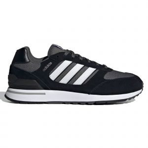 Adidas Run 80s, Chaussures de Running Homme, Noir/Blanc/Gris (Negbás Ftwbla Grisei), 44 2/3 EU