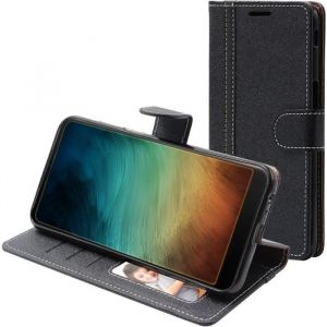 EbestStar Coque Compatible avec Samsung S10 Galaxy Etui PU Cuir Housse Portefeuille Porte-Cartes Support Stand, Noir [S10: 149.9 x 70.4 x 7.8mm, 6.1'']