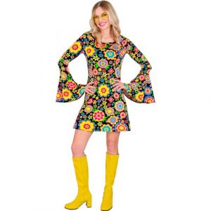 Widmann W MILANO Party Fashion - Costume robe années 60, hippie, reggae, flower power, disco fever