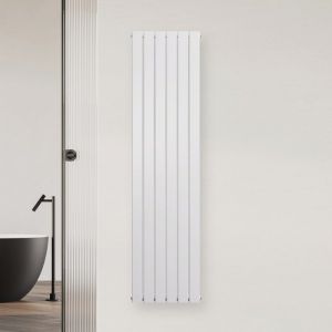 Blumfeldt Ontario Radiateur eau chaude 180x45cm 1364 W Montage mural Chauffage Connexion centrale Blanc