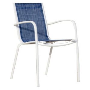 Image de Proloisirs Linéa - 2 fauteuils de jardin en aluminium et textilène