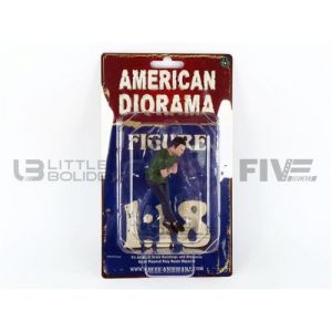 American Diorama Voiture Miniature de Collection 1-18 - FIGURINES Car Meet II Figure II - Green / Blue - 76290