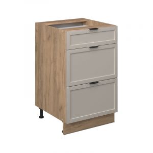 Meuble cuisine Fame-Line, GrisBeige, 50 cm sans plan de travail Vicco