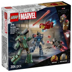 LEGO | Marvel Iron Man & War Machine vs. Hammer Drones Building Toy 76320