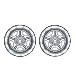Globber Set 2 roues lumineuses blanches GO-UP/PRIMO/ELITE/ EXPERT/FLOW