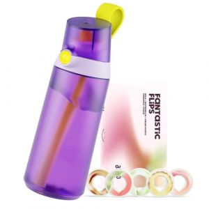 Gourde AIR UP Click Squid Purple avec 5 capsules de goût - 600 ml sans sucre
