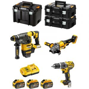Dewalt Kit FVK381X3-QW 54V/18V (DCH333 DCD796 DCG414 3 x 9,0 Ah DCB118 2 x TSTAK II TSTAK VI)