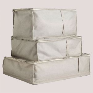 Lot de 3 boîtes de rangement Jamil SKLUM Beige